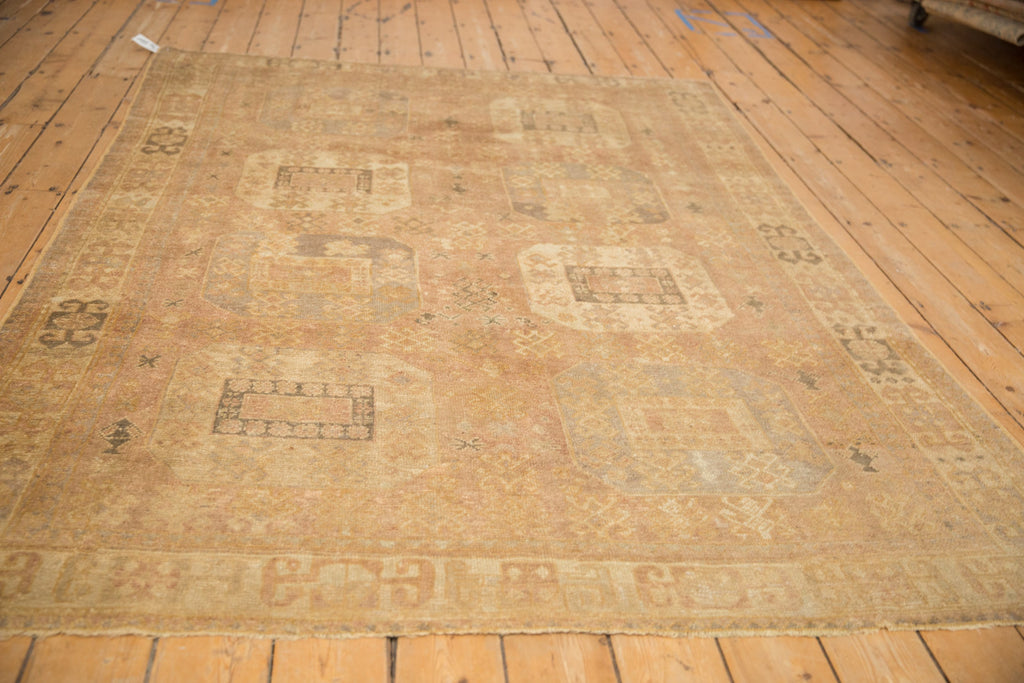6x8 Vintage Distressed Oushak Carpet