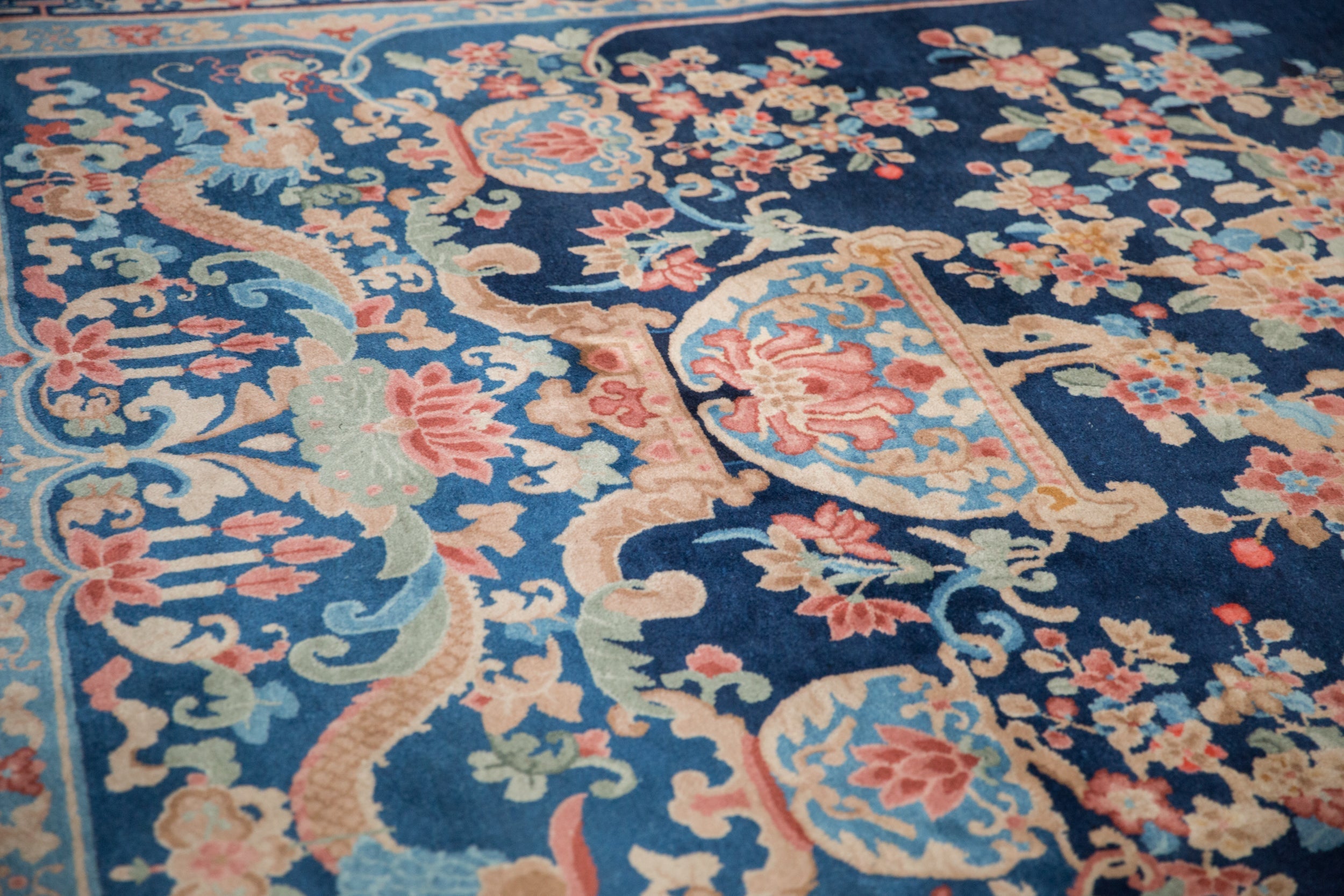 9x12 Vintage Art Deco Carpet