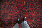 6.5x8.5 Antique Sarouk Carpet