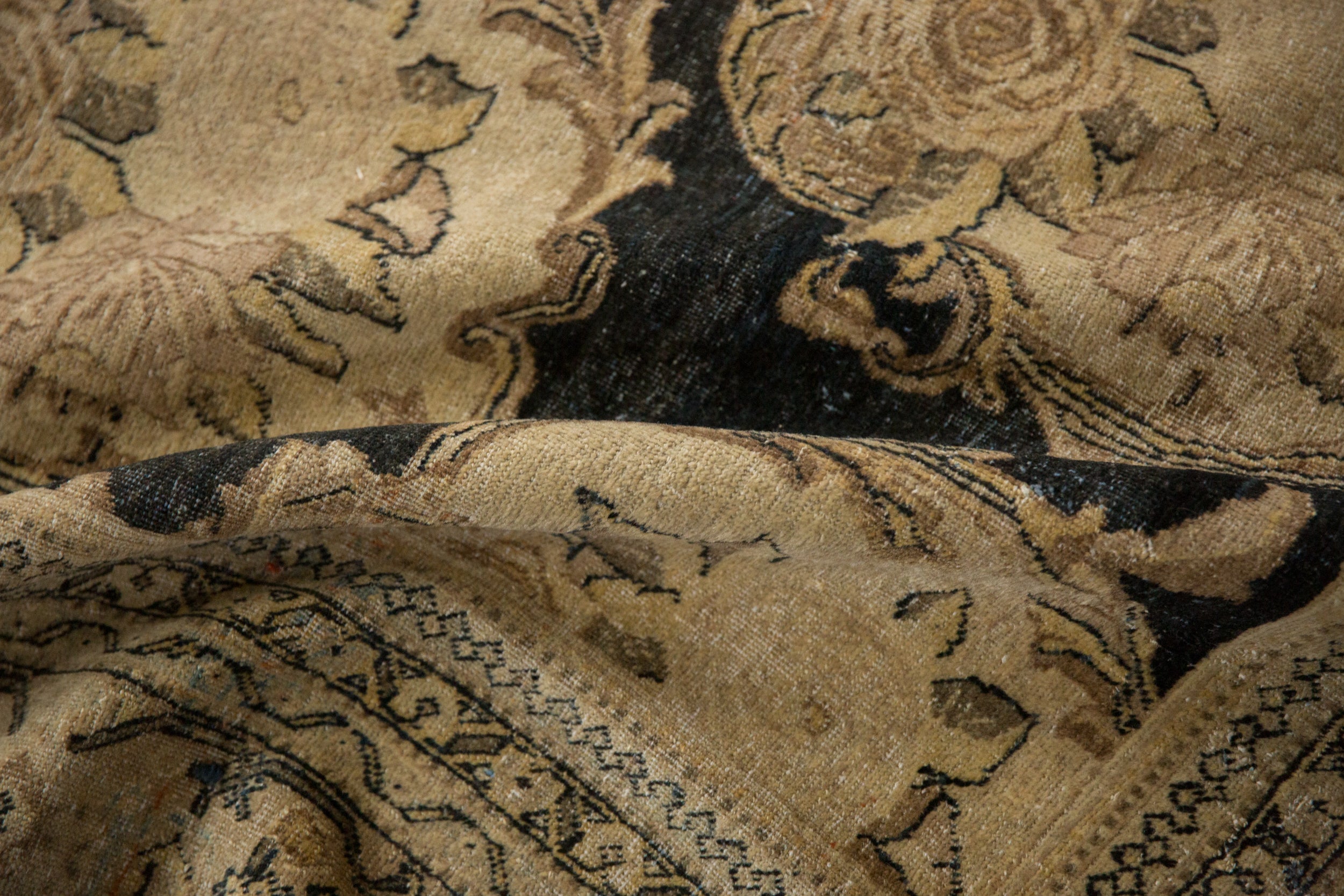 10x13 Antique Distressed Tabriz Carpet