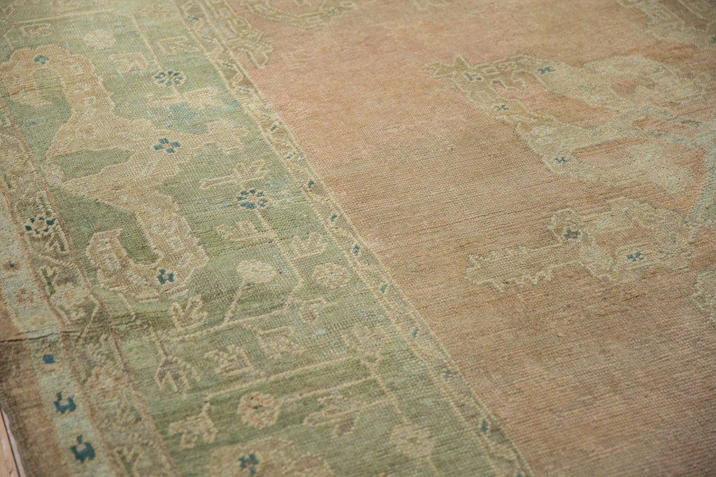 9x11.5 Vintage Distressed Oushak Carpet