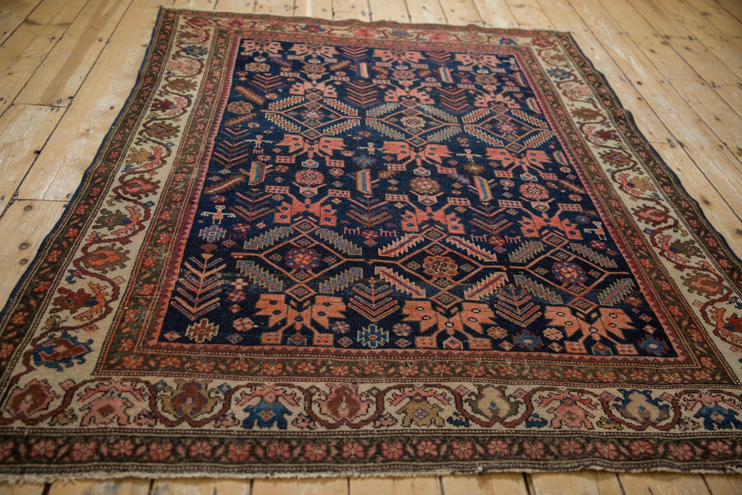 5x6 Antique Malayer Square Rug