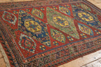 4.5x6.5 Antique Caucasian Soumac Rug