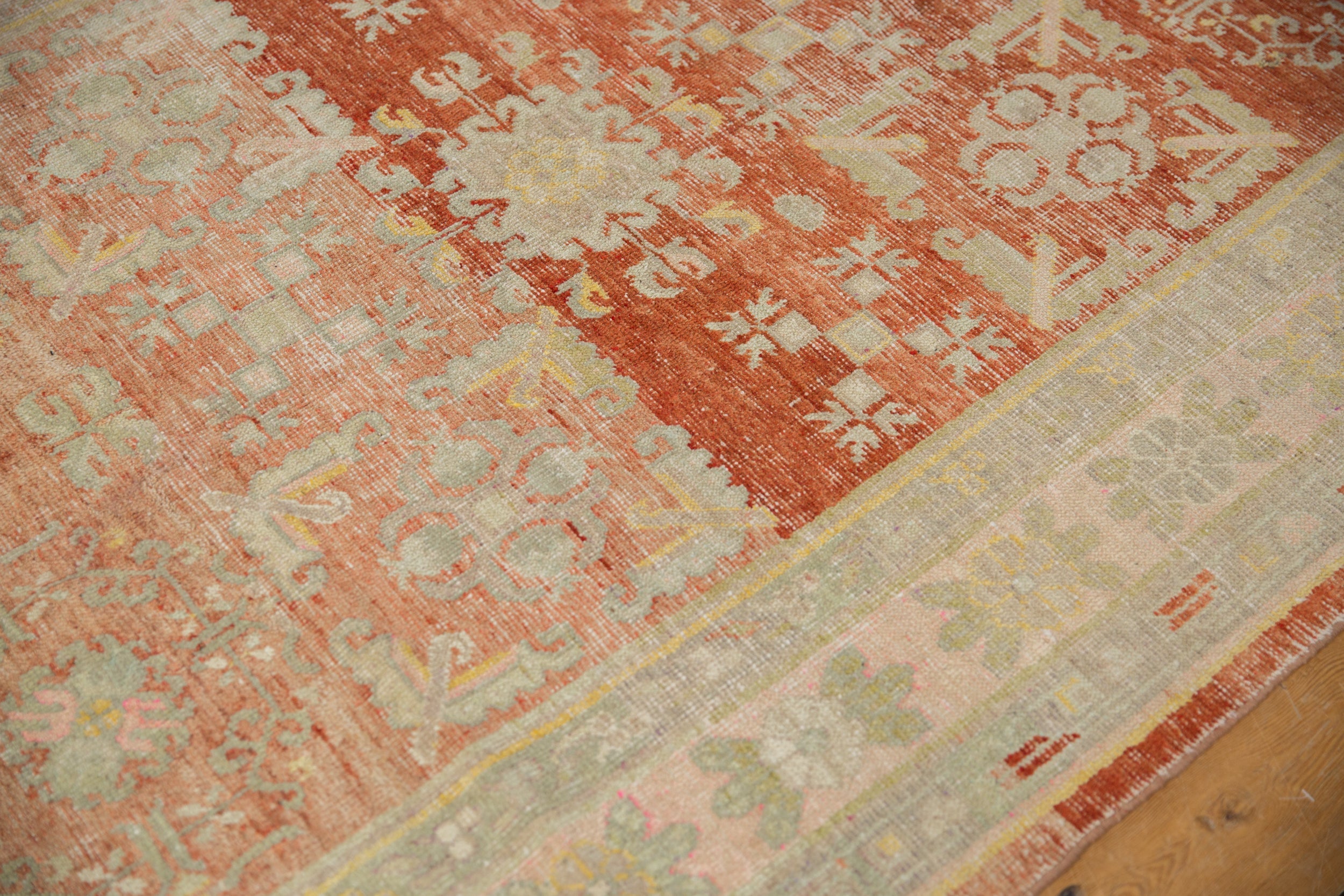 4.5x9.5 Vintage Distressed Khotan Rug Runner