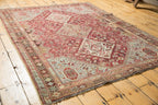 4.5x6 Vintage Distressed Qashqai Rug
