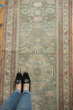 3x16.5 Vintage Distressed Malayer Rug Runner