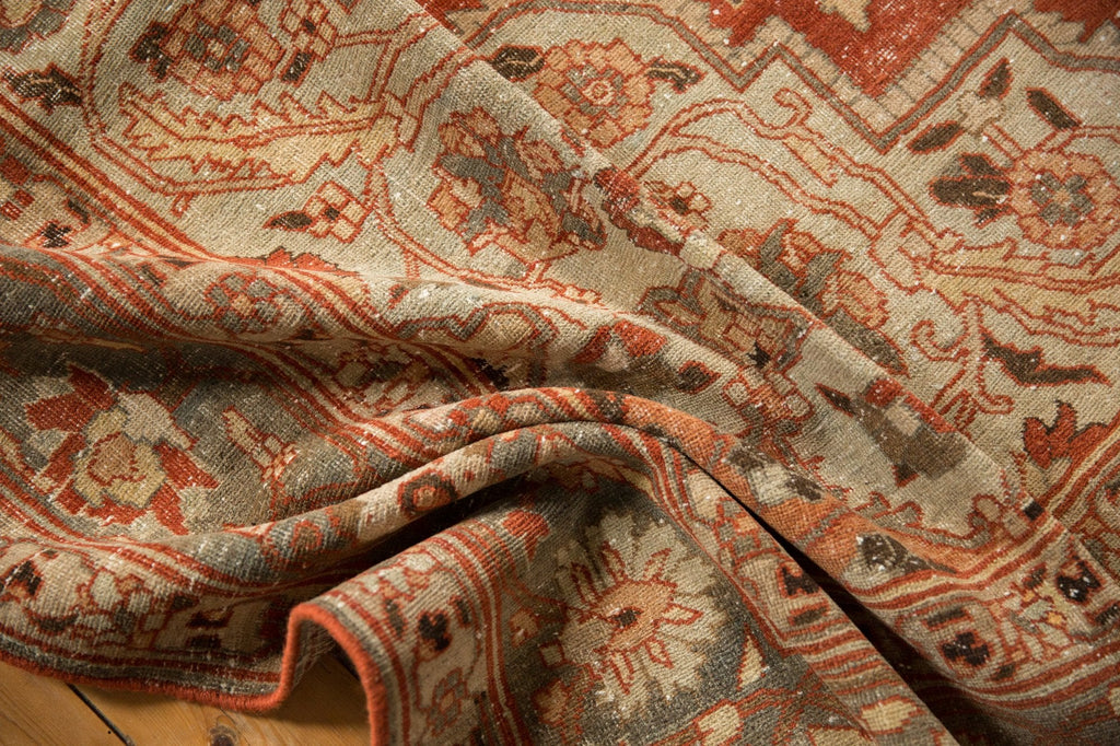 9x11.5 Vintage Distressed Khoy Carpet