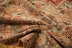 9x11.5 Vintage Distressed Khoy Carpet
