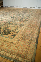 11x15.5 Vintage Distressed Mahal Carpet