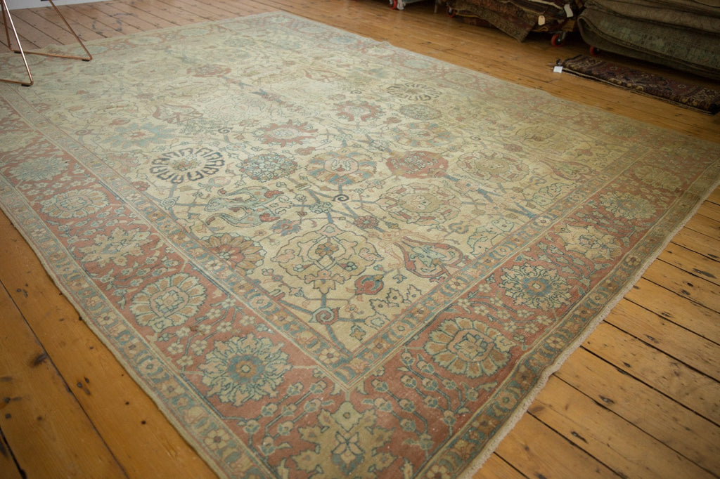 8.5x11.5 Vintage Distressed Tabriz Carpet
