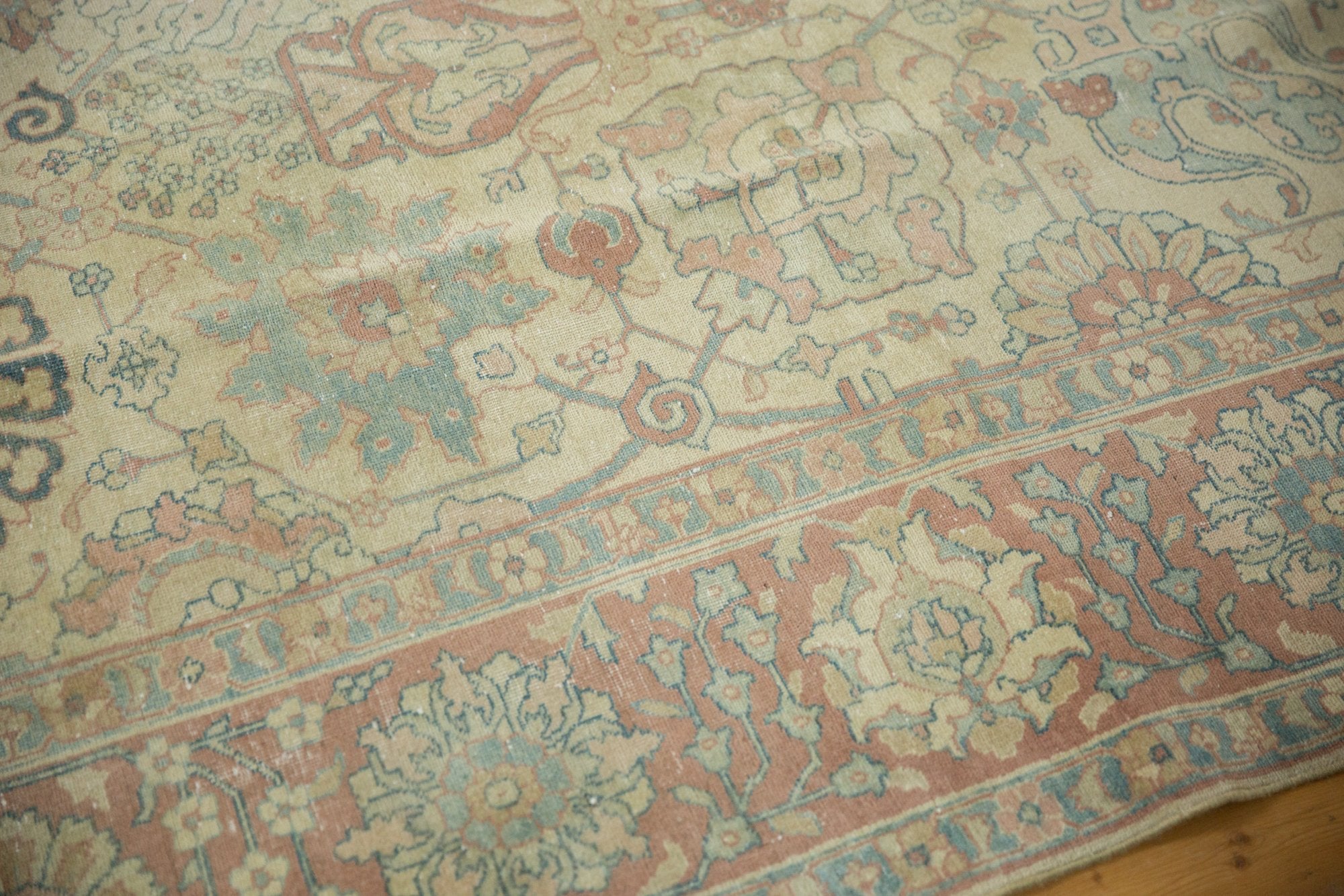 8.5x11.5 Vintage Distressed Tabriz Carpet