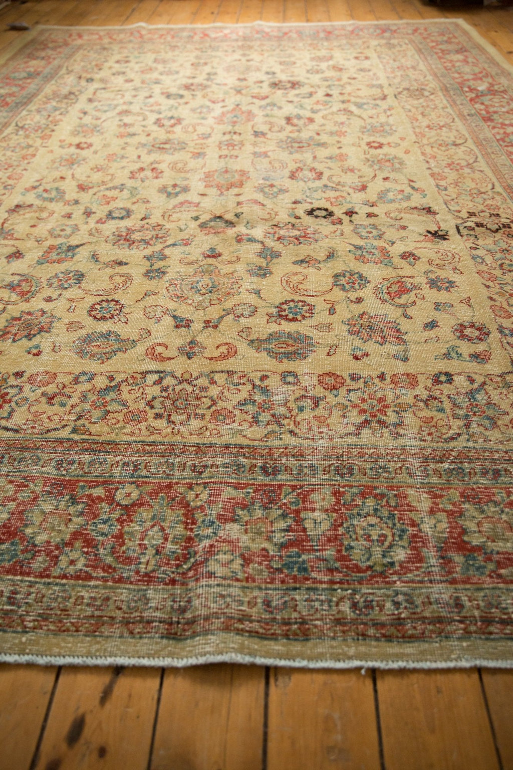 8.5x12 Vintage Distressed Tabriz Carpet