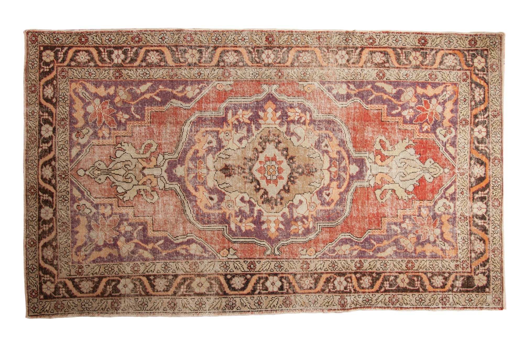 6.5x10.5 Vintage Distressed Oushak Carpet