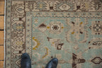 4.5x7 Vintage Distressed Hamadan Rug