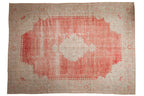 10x14 Vintage Distressed Oushak Carpet