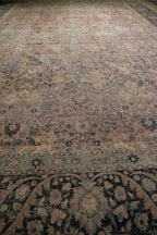 13x18 Vintage Distressed Tabriz  Carpet