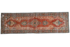 3.5x11.5 Vintage Distressed Mahal Rug Runner