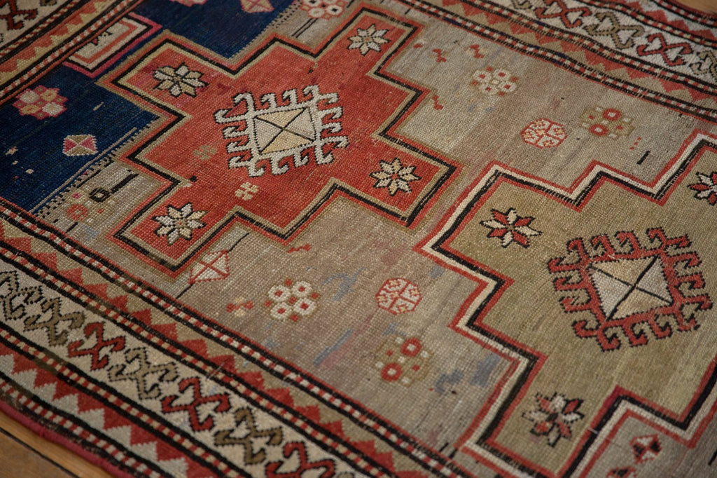 3.5x7.5 Vintage Caucasian Rug Runner