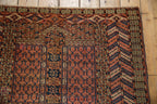 4x5 Antique Turkmen Square Rug
