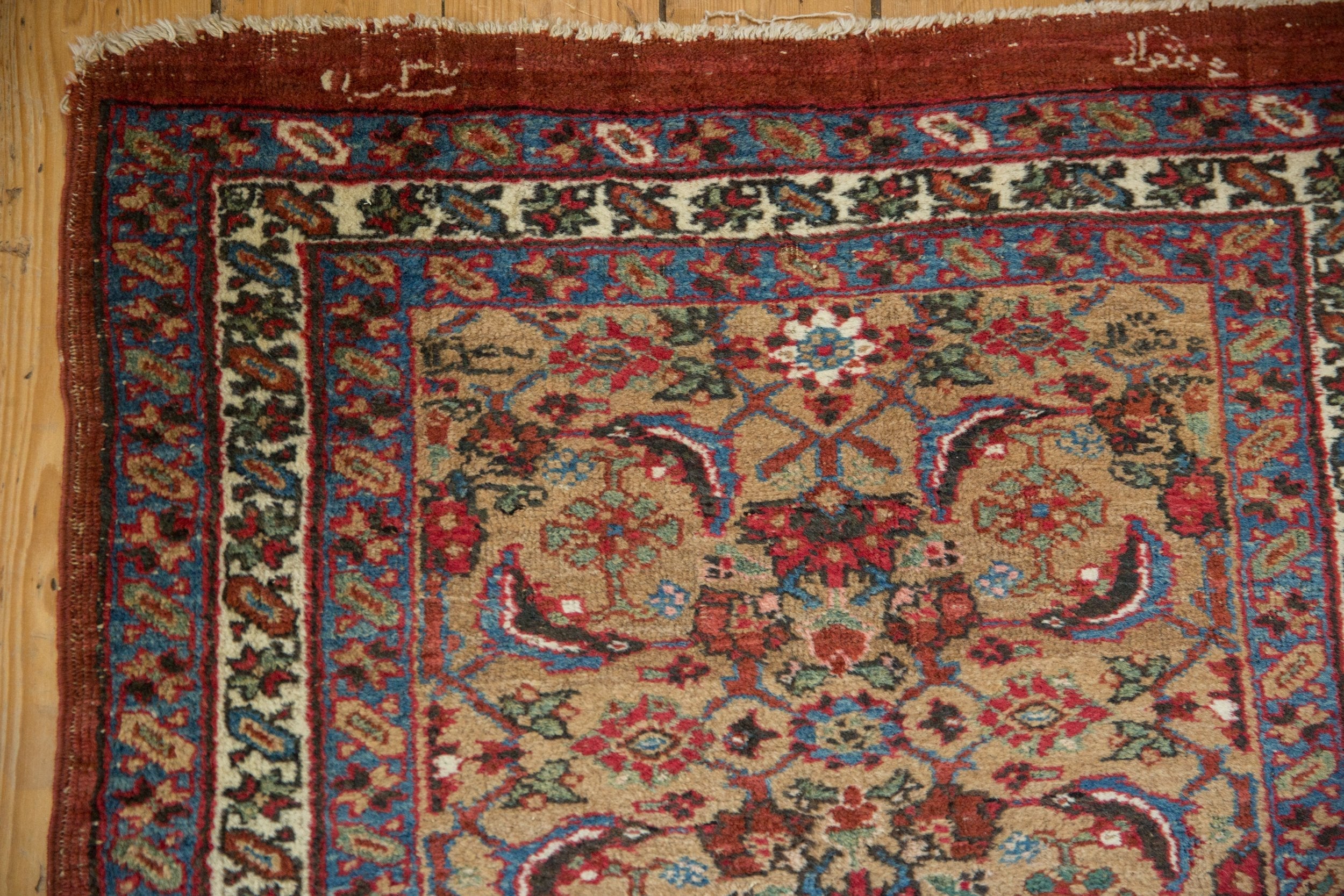 3x14.5 Antique Bijar Rug Runner