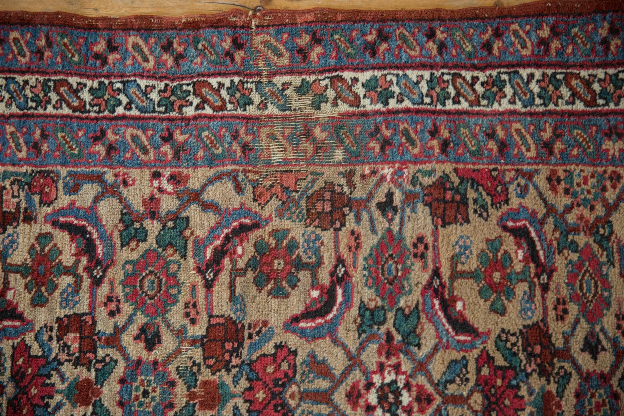 3x14.5 Antique Bijar Rug Runner