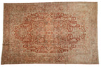 8x12.5 Vintage Distressed Heriz Carpet