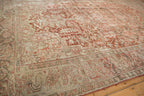 8x12.5 Vintage Distressed Heriz Carpet