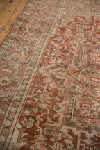 8x12.5 Vintage Distressed Heriz Carpet