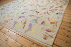 8.5x9.5 Mixed Weave Pakistani Pictorial Kilim Design Square Carpet