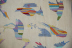8.5x9.5 Mixed Weave Pakistani Pictorial Kilim Design Square Carpet