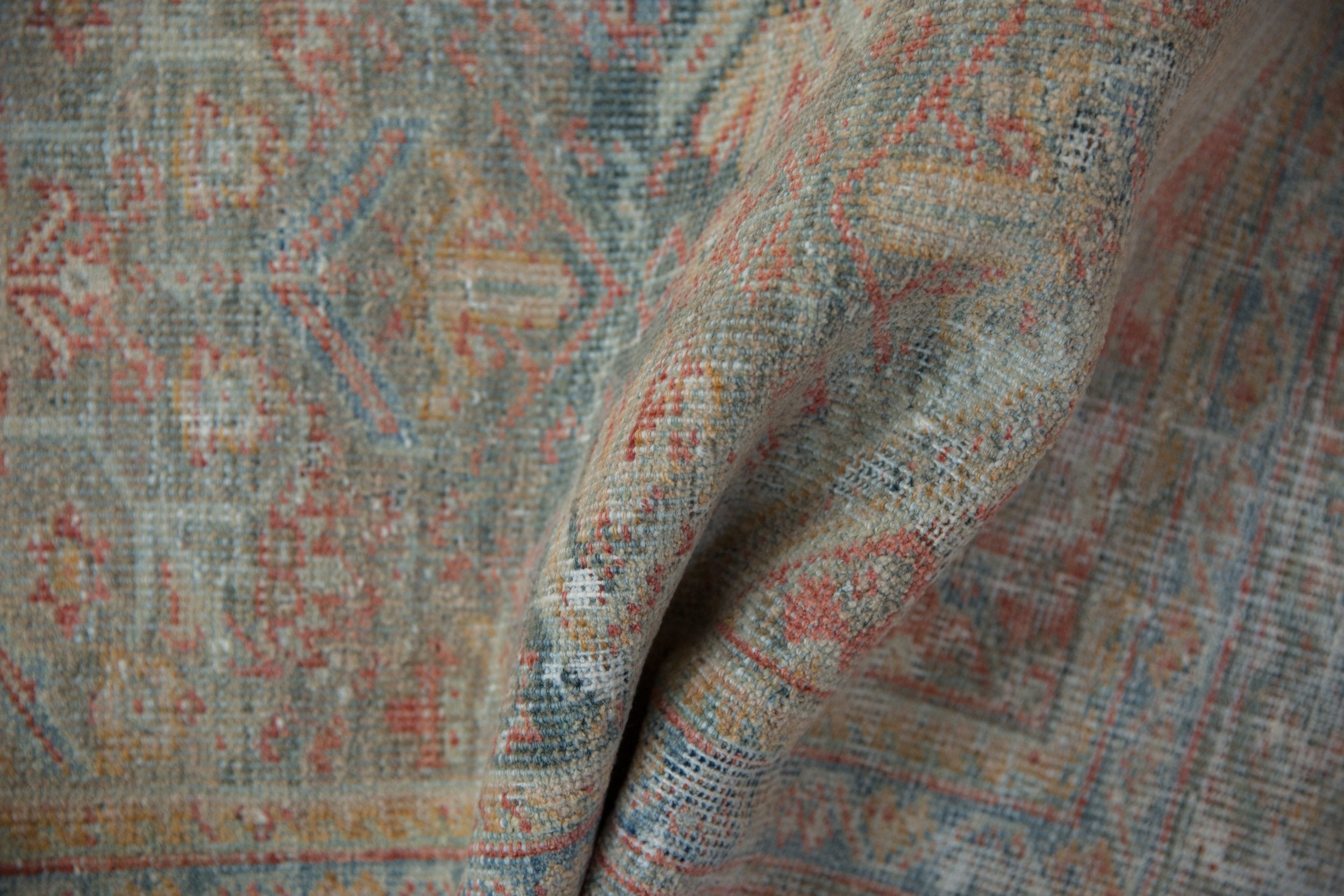 4x6.5 Vintage Distressed Mahal Rug
