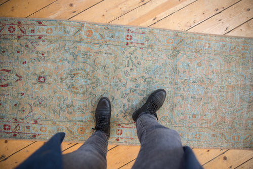 2.5x19 Vintage Distressed Sarouk Rug Runner