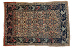 4.5x6.5 Vintage Distressed Bijar Rug