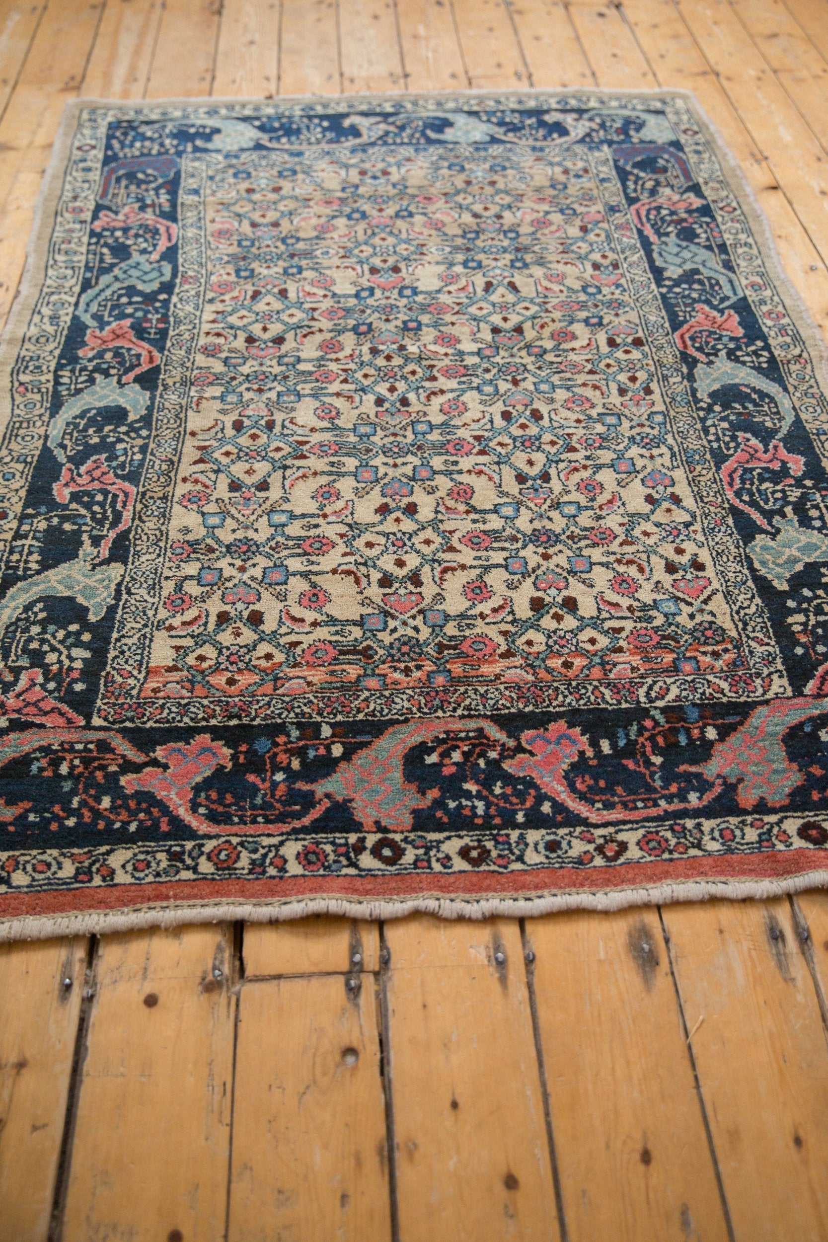 4.5x6.5 Vintage Distressed Bijar Rug