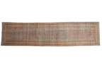 3.5x13.5 Vintage Fine Distressed Mahal Rug Runner