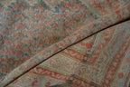 3.5x13.5 Vintage Fine Distressed Mahal Rug Runner