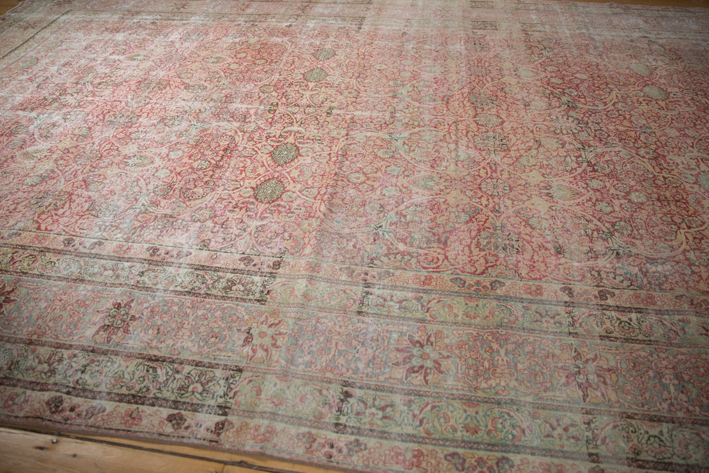 9.5x18.5 Antique Distressed Kermanshah Carpet