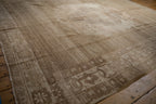9.5x11 Vintage Distressed Oushak Carpet