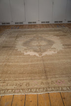 9.5x11 Vintage Distressed Oushak Carpet