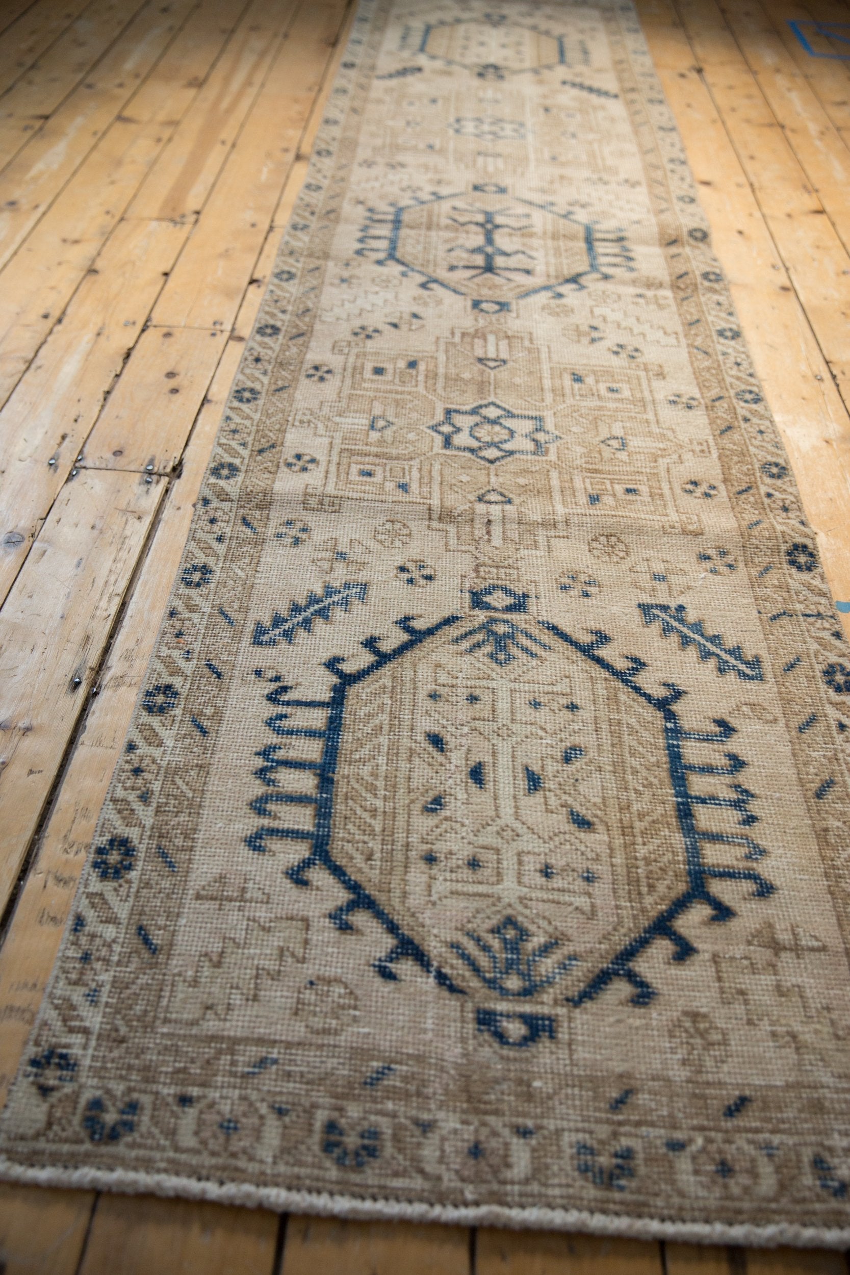 2.5x12 Vintage Distressed Fragment Karaja Rug Runner