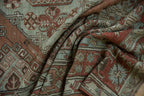 6.5x11.5 Vintage Distressed Soumac Design Carpet
