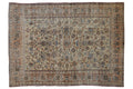 7x9.5 Vintage Distressed Isfahan Carpet
