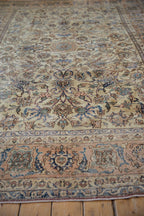 7x9.5 Vintage Distressed Isfahan Carpet