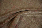 15.5x19.5 Vintage Distressed Oushak Carpet