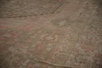 15.5x19.5 Vintage Distressed Oushak Carpet