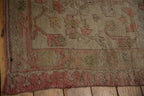 15.5x19.5 Vintage Distressed Oushak Carpet