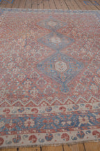7.5x10 Vintage Distressed Qashqai Carpet