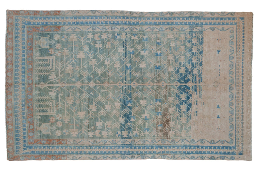 4.5x8 Vintage Fine Distressed Hamadan Rug