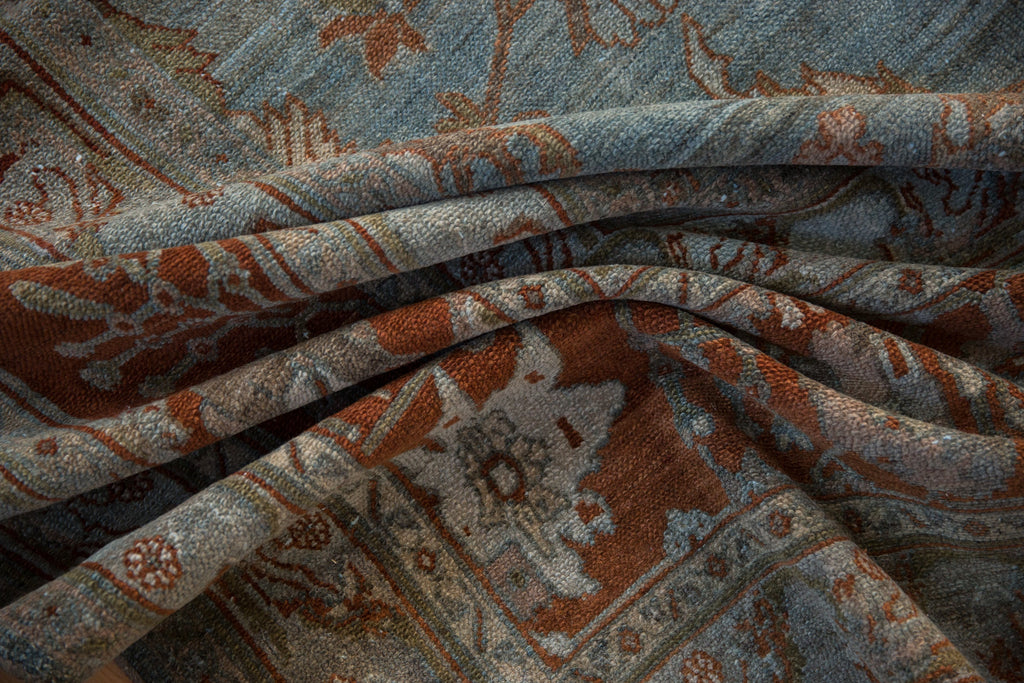 12.5x20 Vintage Distressed Bibikabad Carpet