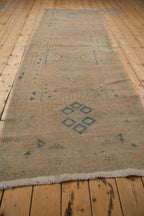 3.5x11 Vintage Distressed Northwest Persian Rug Runner